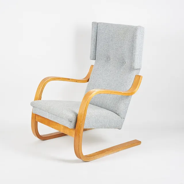 ALVAR AALTO. FÅTÖLJ, 36/401, Artek 1960/70-tal.