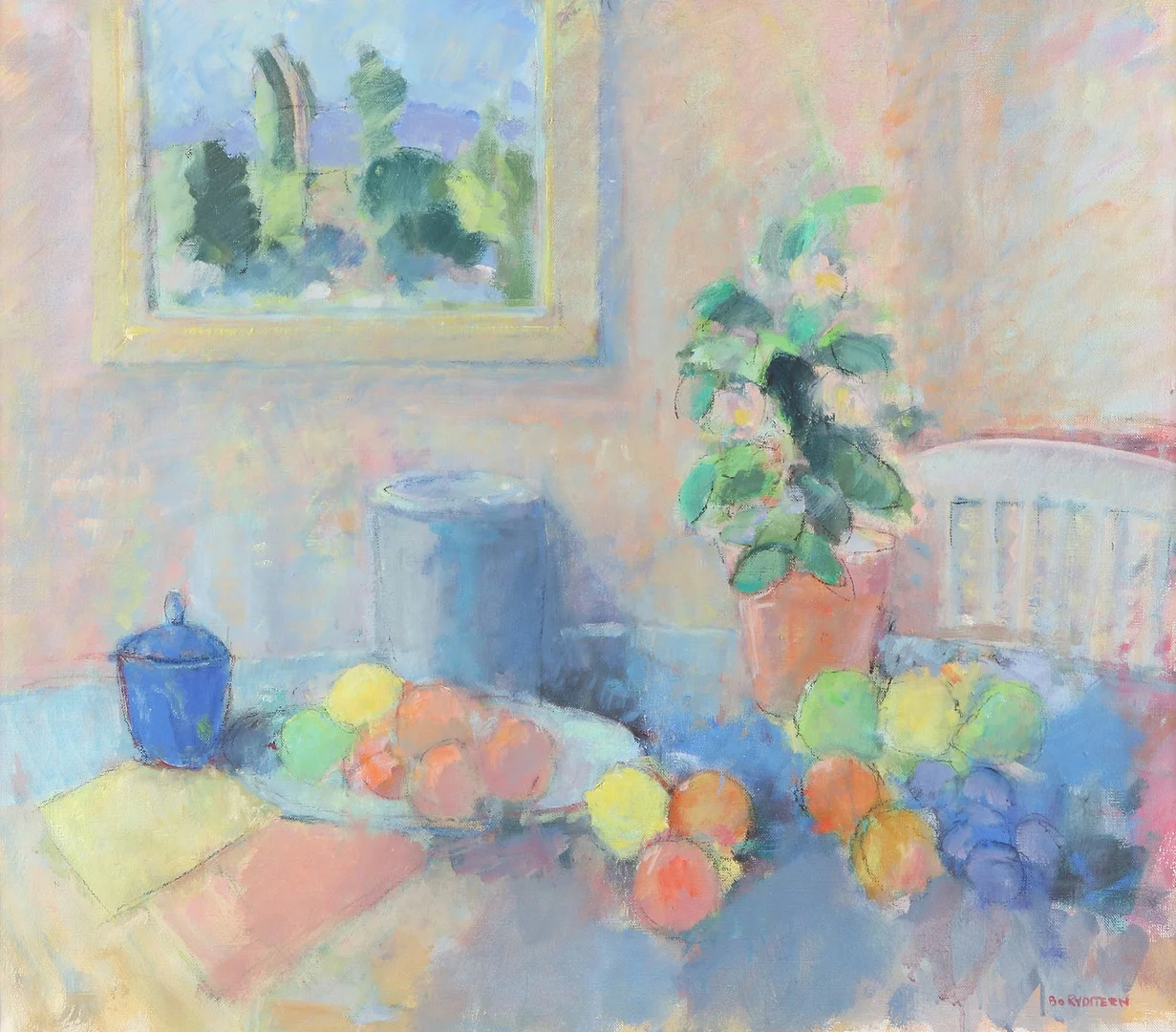 BO RYDSTERN. Oljemålning på duk. "Stilleben med frukter". Signerad. — Paintings — Skånes Auktionsverk