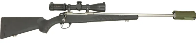 KULGEVÄR MED LJUDDÄMPARE, fabrikat Sako, modell A7, kaliber .308win, tillv.nr H64990, se-nr 2444847.