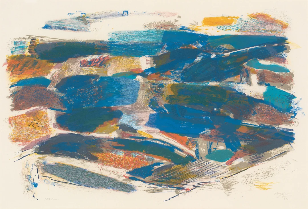 Nesjar, Carl — "Kystbilde" 1981 — Kunst/Grafikk — Blomqvist