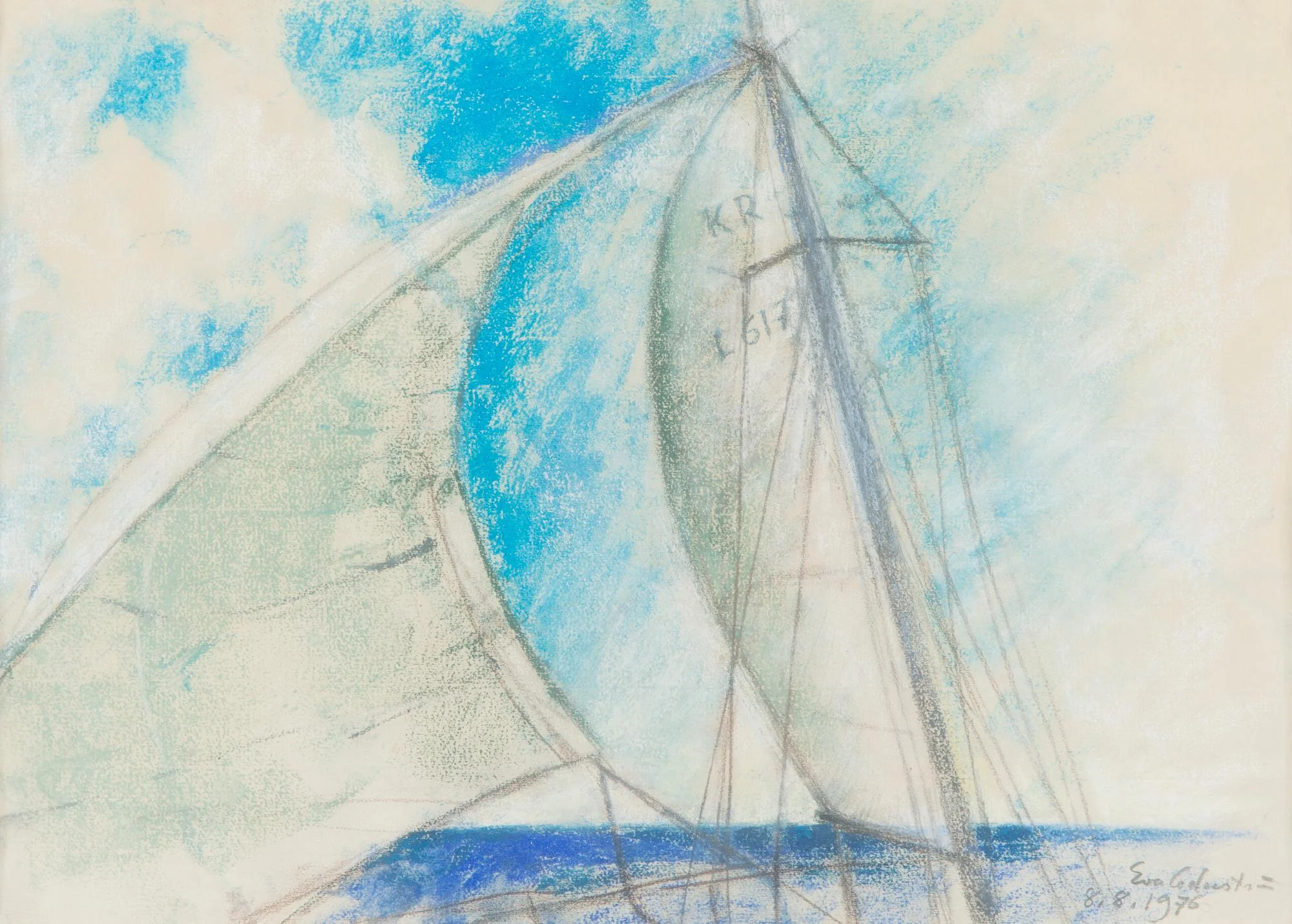 Eva Cederström, Segelbåt. — Konst/Modern finländsk konst — Bukowskis