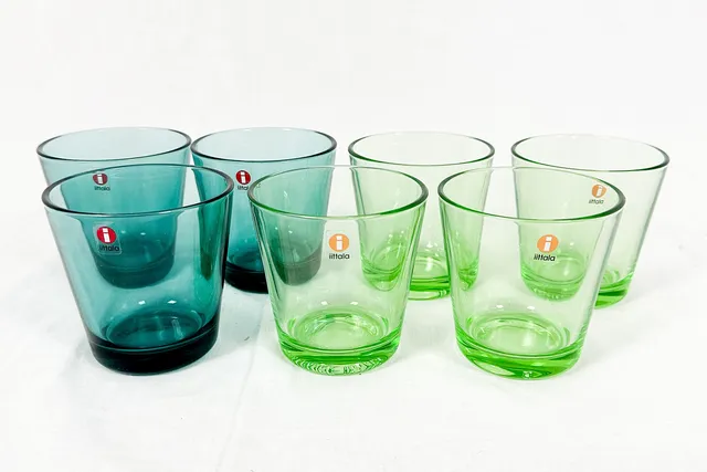 KAJ FRANCK. SELTERSGLAS, 7 st, Iittala, Finland.