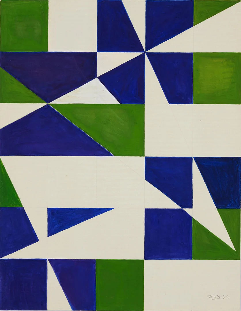 JOHN IVAR BERG (1916-2003). Geometrisk komposition. — Paintings — Stockholms Auktionsverk Fine Art