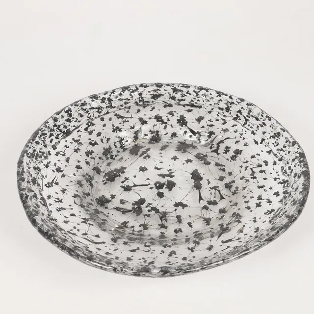 BENGT ORUP. Skålfat, konstglas, signerad Orup.