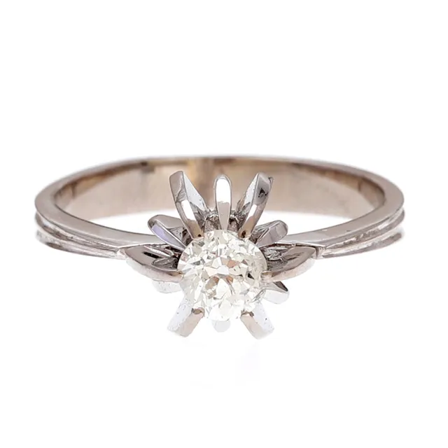 Solitaire ring, circa 1960.