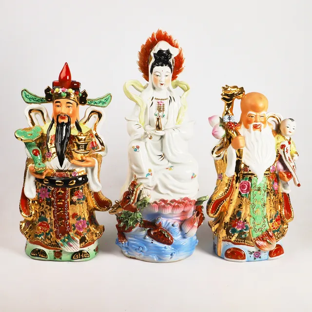 FIGURINER, 3 stycken, porslin, Kina.