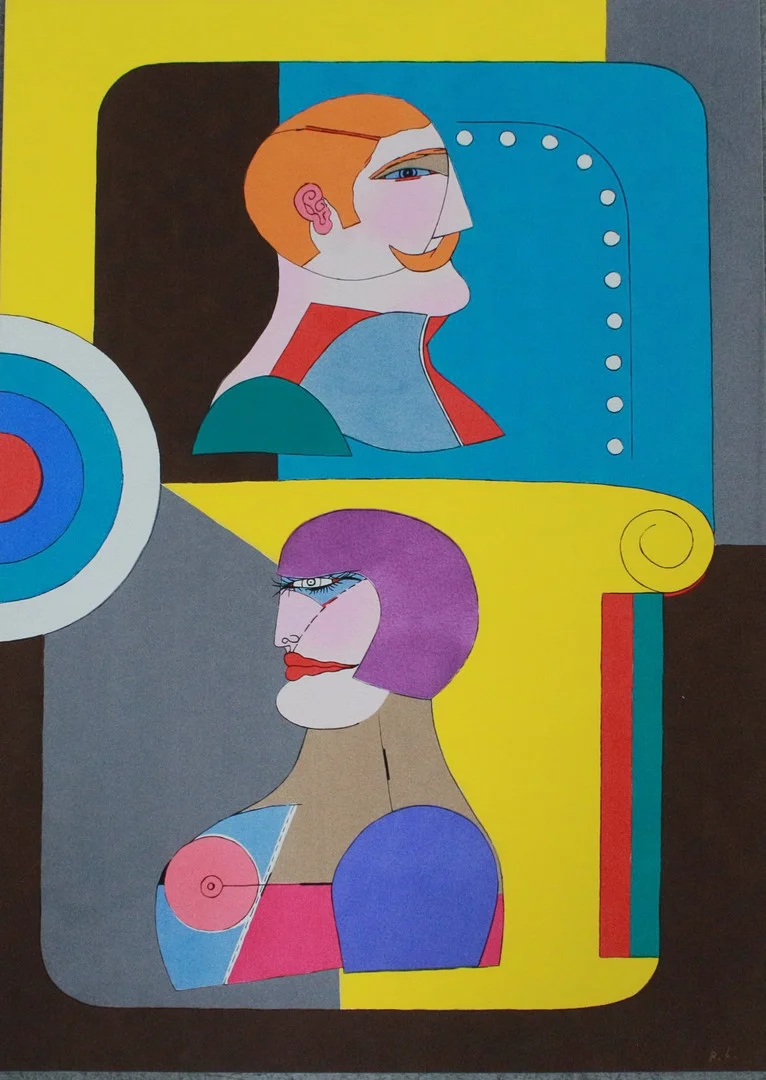 RICHARD LINDNER (1901-1978). Druckgrafik-Multiple, '' Exit ''. — Engravings & Prints — Stockholms Auktionsverk Düsseldorf/Neuss