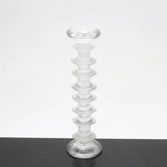 TIMO SARPANEVA. Ljusstake, glas, Festivo, Iittala, Finland.