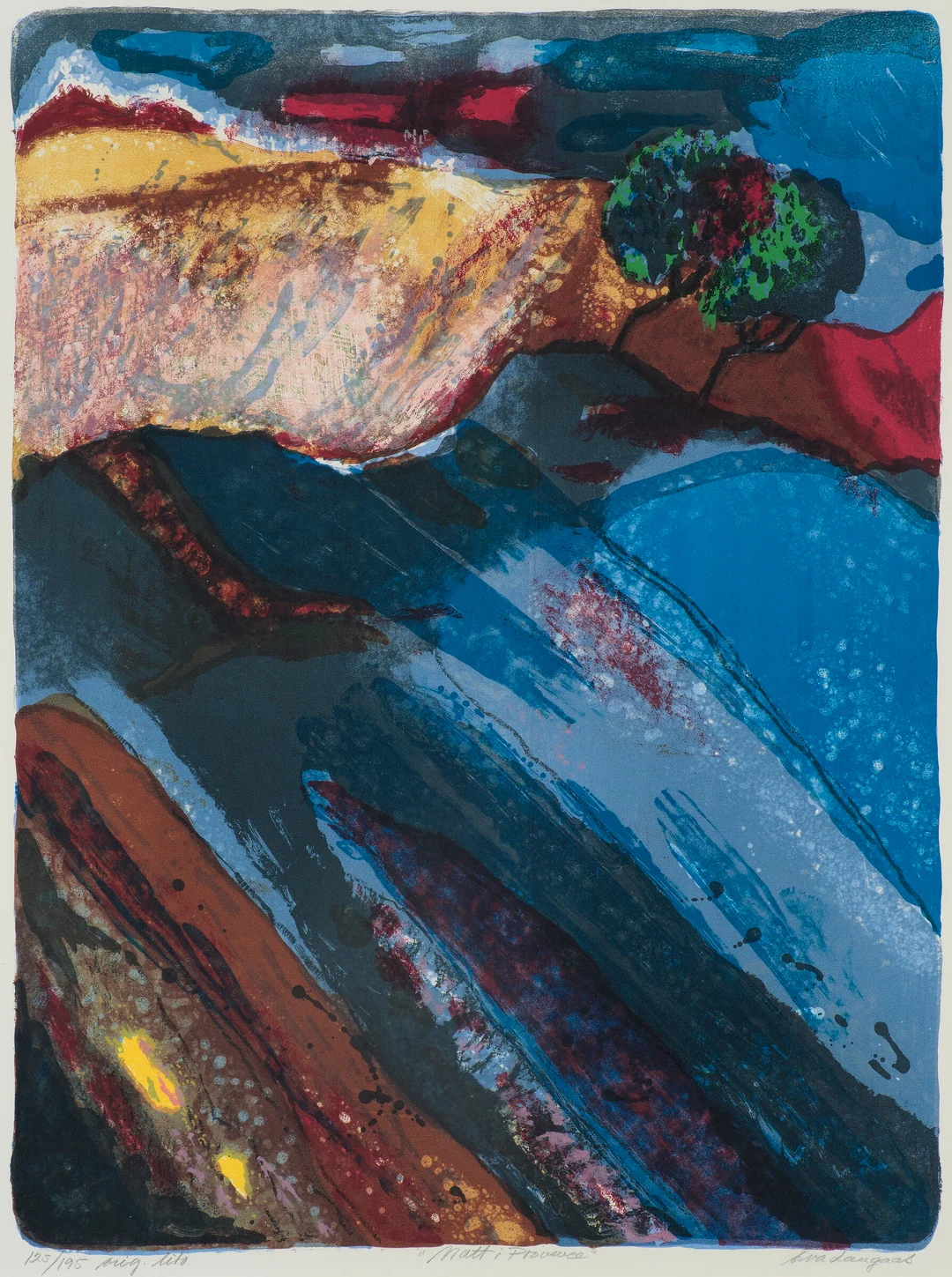 Langaas, Eva — "Natt i Provence" — Kunst/Grafikk — Blomqvist