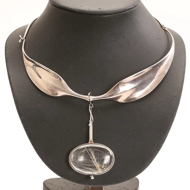 VIVIANNA TORUN BÜLOW-HÜBE. Collier, sterlingsilver, för Georg Jensen, Danmark.