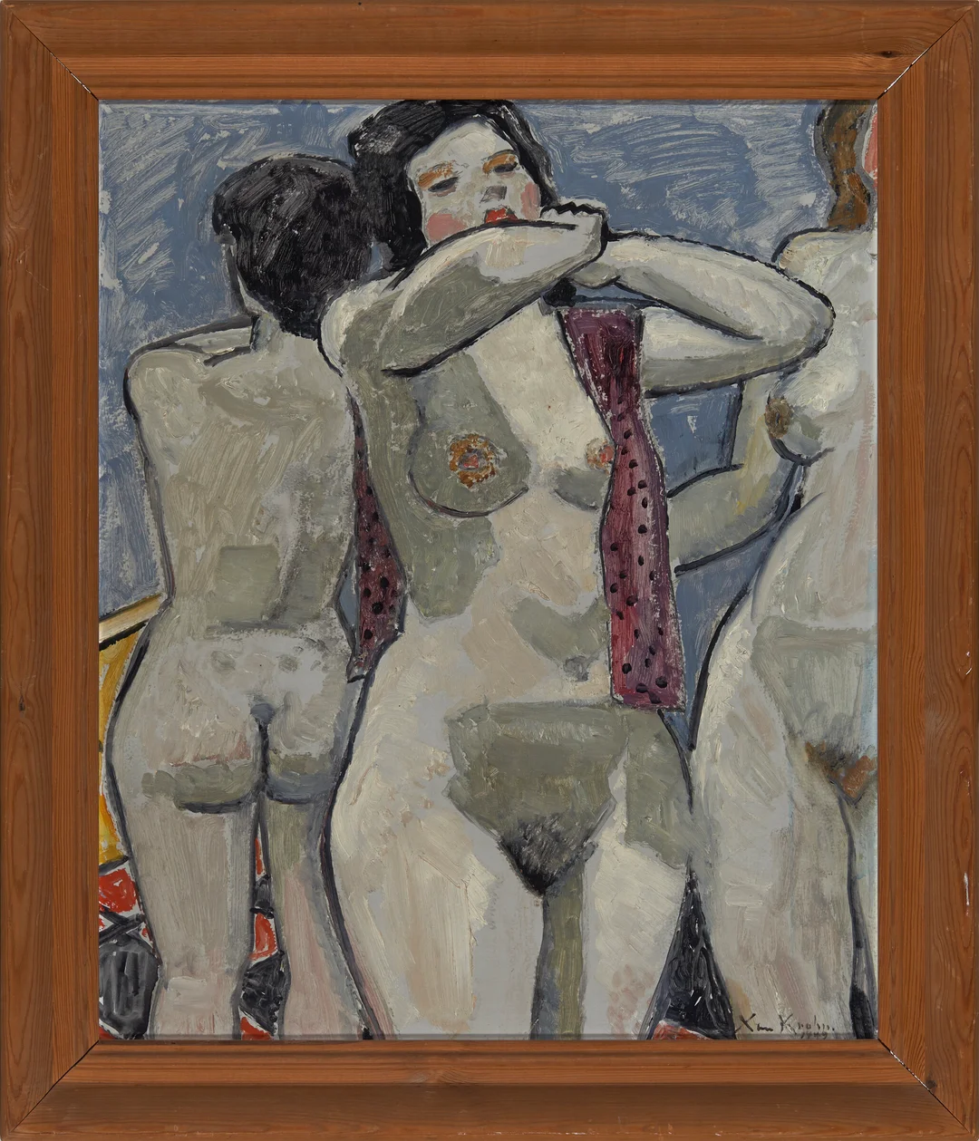 Krohn, Xan — Akter foran speilet, 1949 — Kunst/Maleri — Blomqvist
