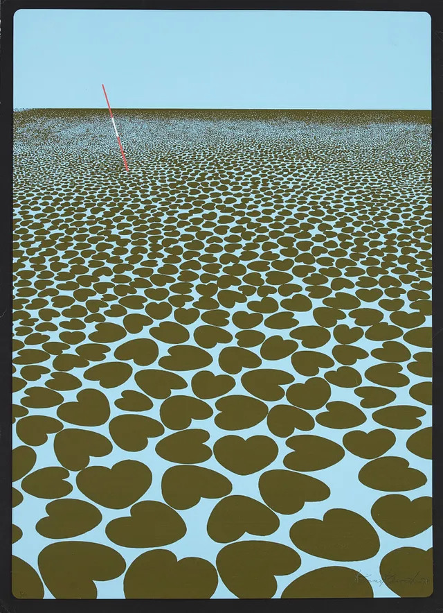 KIMMO KAIVANTO (1932-2012). "When the Sea Dies", serigrafi, signerad, daterad -79, serigrafi, 39/75.