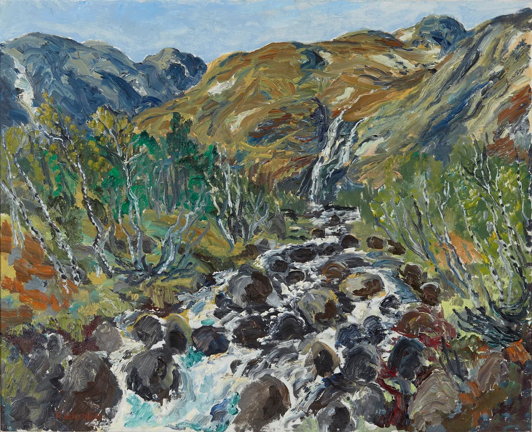 Fritzvold, Reidar — "Fra Vendalen" Telemark 1970 — Kunst/Maleri — Blomqvist