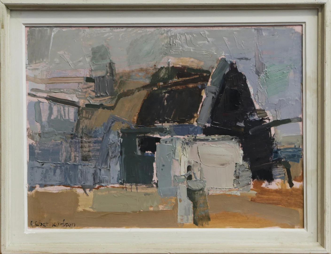 EBBE EBERHARDSON. OLJA, på pannå, signerad. — Paintings — Kalmar Auktionsverk