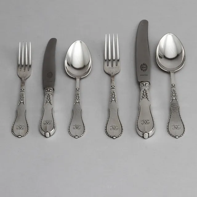BESTICK, 72 delar, nysilver.
