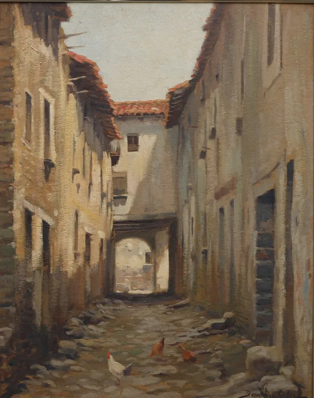 DOMINGO SOLER. Village street.