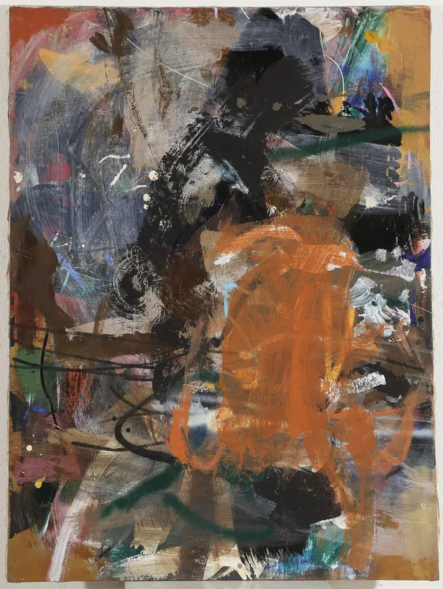 LARS AHLSTRAND (F. 1958). Abstrakt komposition, olie på lærred.