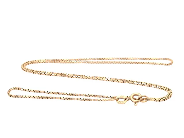 HALSKEDJA, 18K guld, venezialänk, längd 42 cm, vikt 3,2 g.
