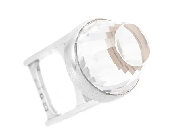 OVE BOHLIN, ring, sterlingsilver, bergkristall, signerad, Stockholm 1966, stl 16 mm, vikt 20,6 g.