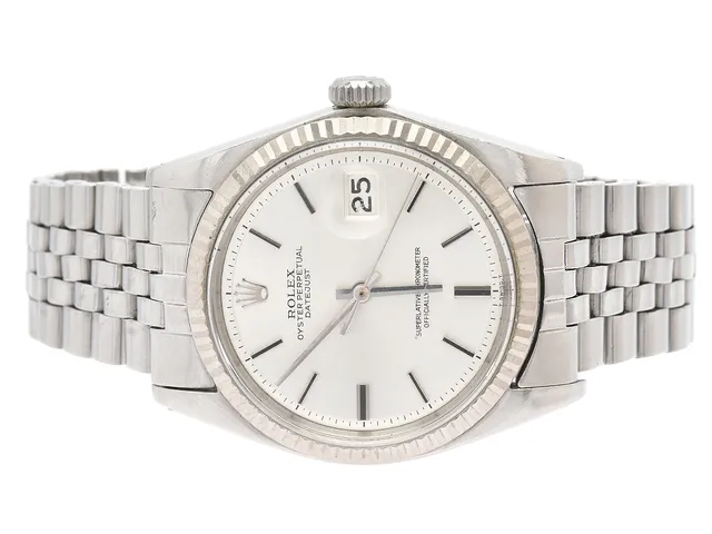 ROLEX, Oyster Perpetual, Datejust (T Swiss T), Chronometer, Ref nr. 1601, Serie nr. 2345056, Cal 1570, Verk nr. D135320, Boett nr. 1601, herrur, 36 mm, stål/vitguld, automatisk, plexiglas, datum, skadad urtavla, skadad boett, Jubileelänk (folded), viklås (1996), Ref nr. 62510-H-S-W10/55, tillverkad första kvartalet 1969.