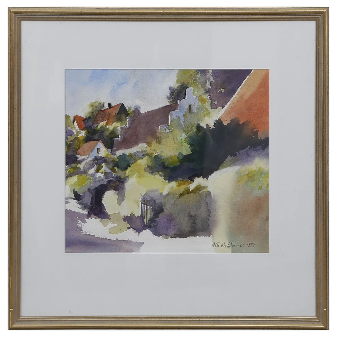 PELLE WADSTRÖMER. AKVARELL, SIGNERAD, DATERAD 1999. — Paintings — Auktionskammaren Sydost Kalmar