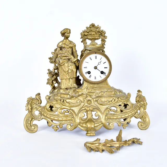 KAMINUR, bronserad metall, 1800-talet slut.