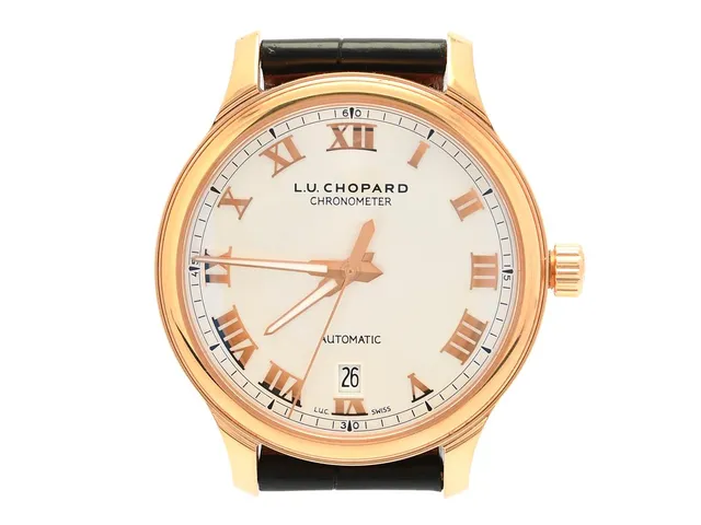 CHOPARD, L.U.C 1937 Classic, Chronometer, Cal 12 3/4" LUC 01.01-L, Verk nr. 125768, Serie nr. 1799071, Ref nr. 161937-5001, herrur, 42 mm, 18K rosa guld, automatisk, safirglas, datum, glasbaksida, läderband, originalspänne (18K rosa guld), cert (ej daterat), ca 2019, träbox, ytterkartong.