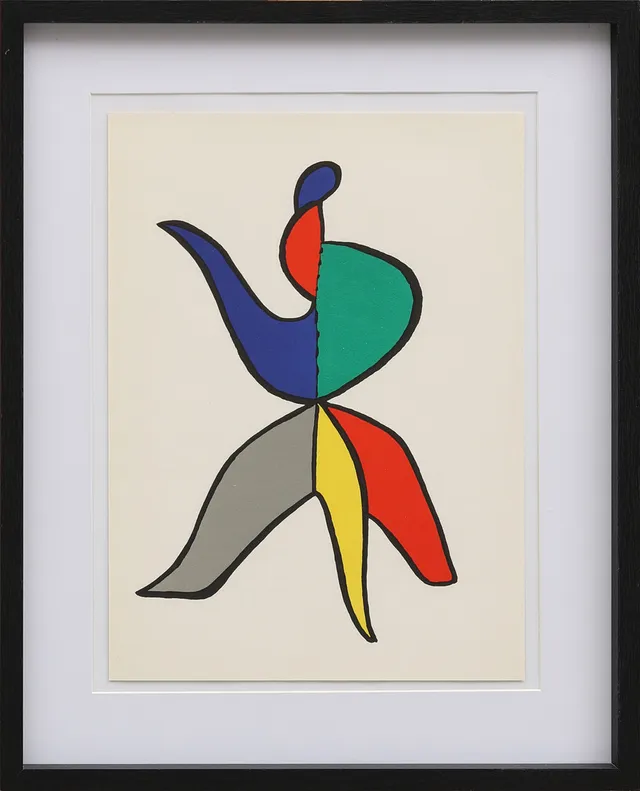 ALEXANDER CALDER. Originallitografi ur Derrière le Miroir nr 141 1963.