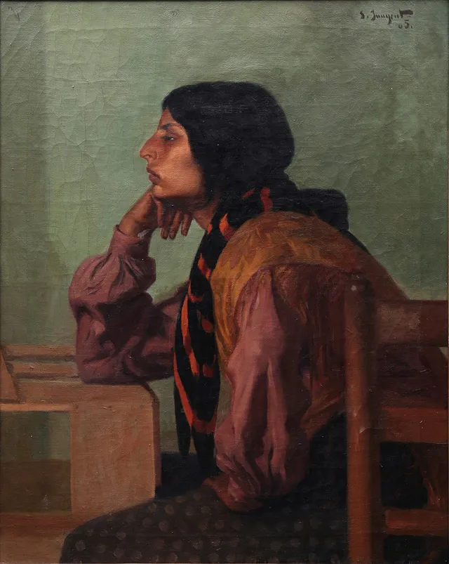 SEBASTIÀ JUNYENT SANS. Woman's portrait.