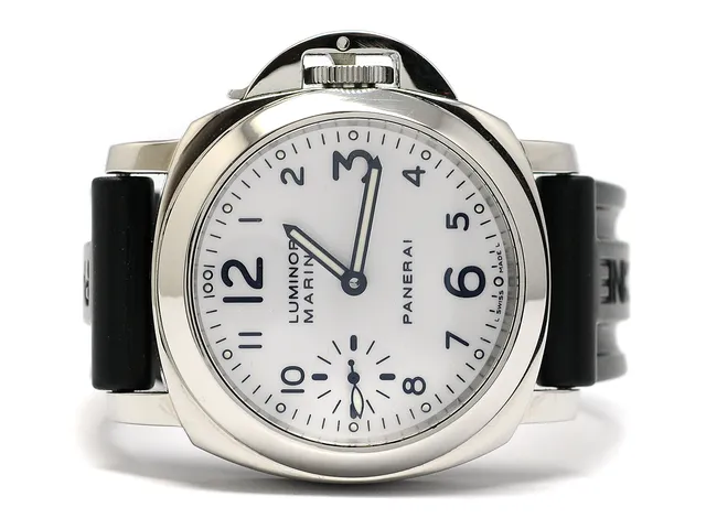 OFFICINE PANERAI, Luminor, Marina, Chronometer, Verk nr. 362895, Serie nr. F1092/4000, Ref nr. PAM 00113, Boett nr. OP 6567/BB 1107364, herrur, 44 mm, stål, manuell, safirglas, liten sekundvisare, glasbaksida, gummiband (2 st.), läderband, originalspänne, viklås, chronometercertifikat, cert, maj 2004, box, ytterkartong.