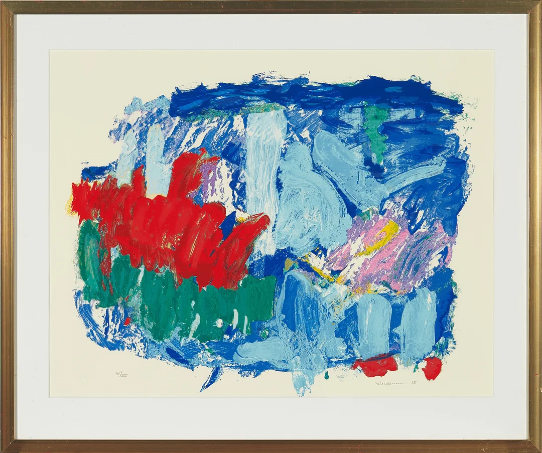 Weidemann, Jakob — Komposisjon, 1985 — Kunst/Grafikk — Blomqvist