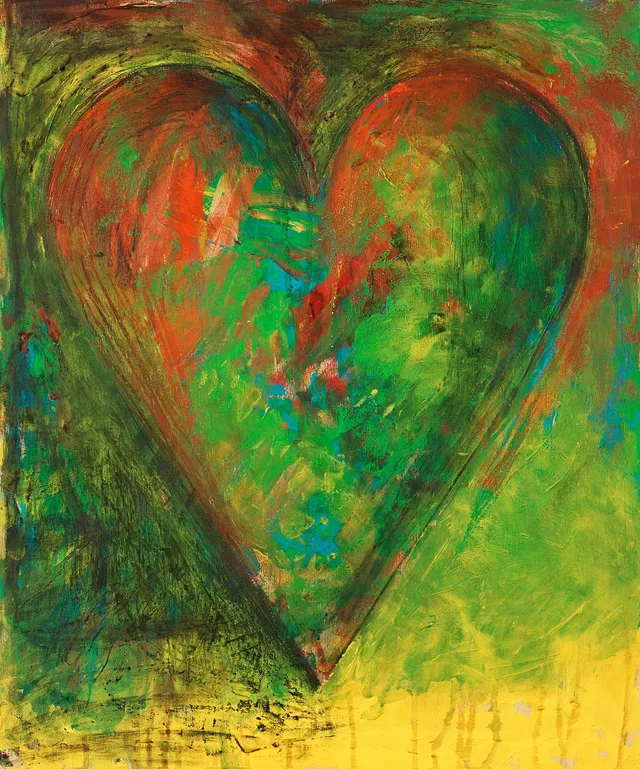 Jim Dine, "Green Moon".