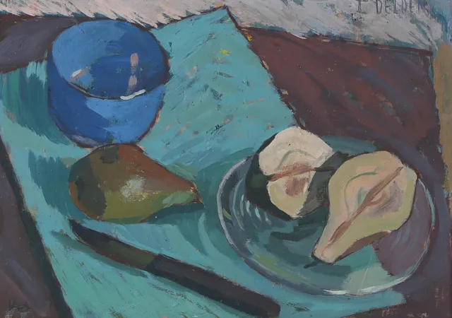 CARL DELDEN. Stilleben, olja på pannå, signerad C. Delden.