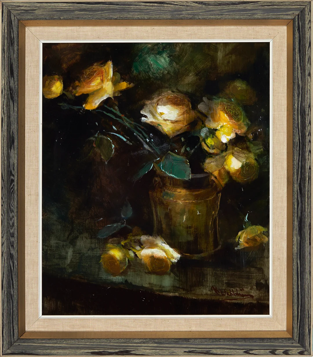 Wahlström, Rune — Blomsterstilleben — Kunst/Maleri — Blomqvist