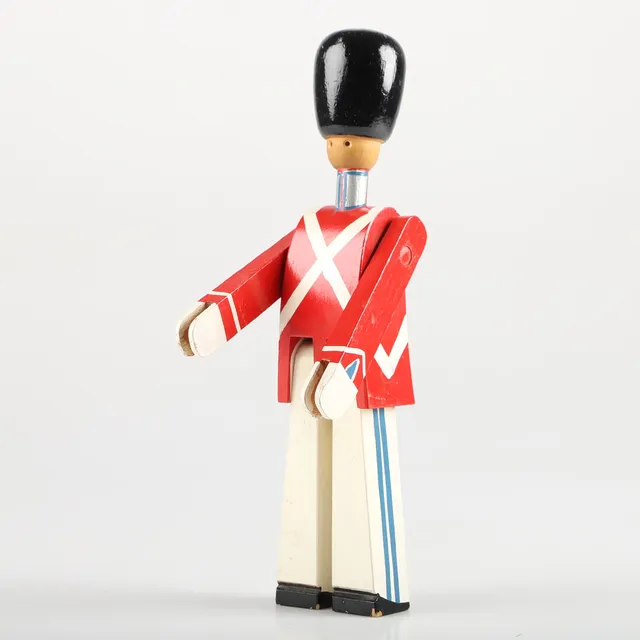 KAY BOJESEN. Figurin, "Soldat ", målat trä, Danmark.