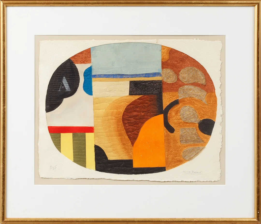 MAX PAPART. Komposition, carborundum etsning, signerad och numrerad 51/75. — Engravings & Prints — Göteborgs Auktionsverk