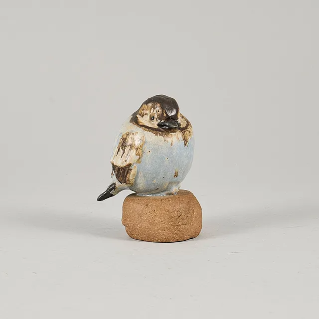 GUNNAR HANSSON. Skulptur, Fågel, glaserad keramik, Lomma.
