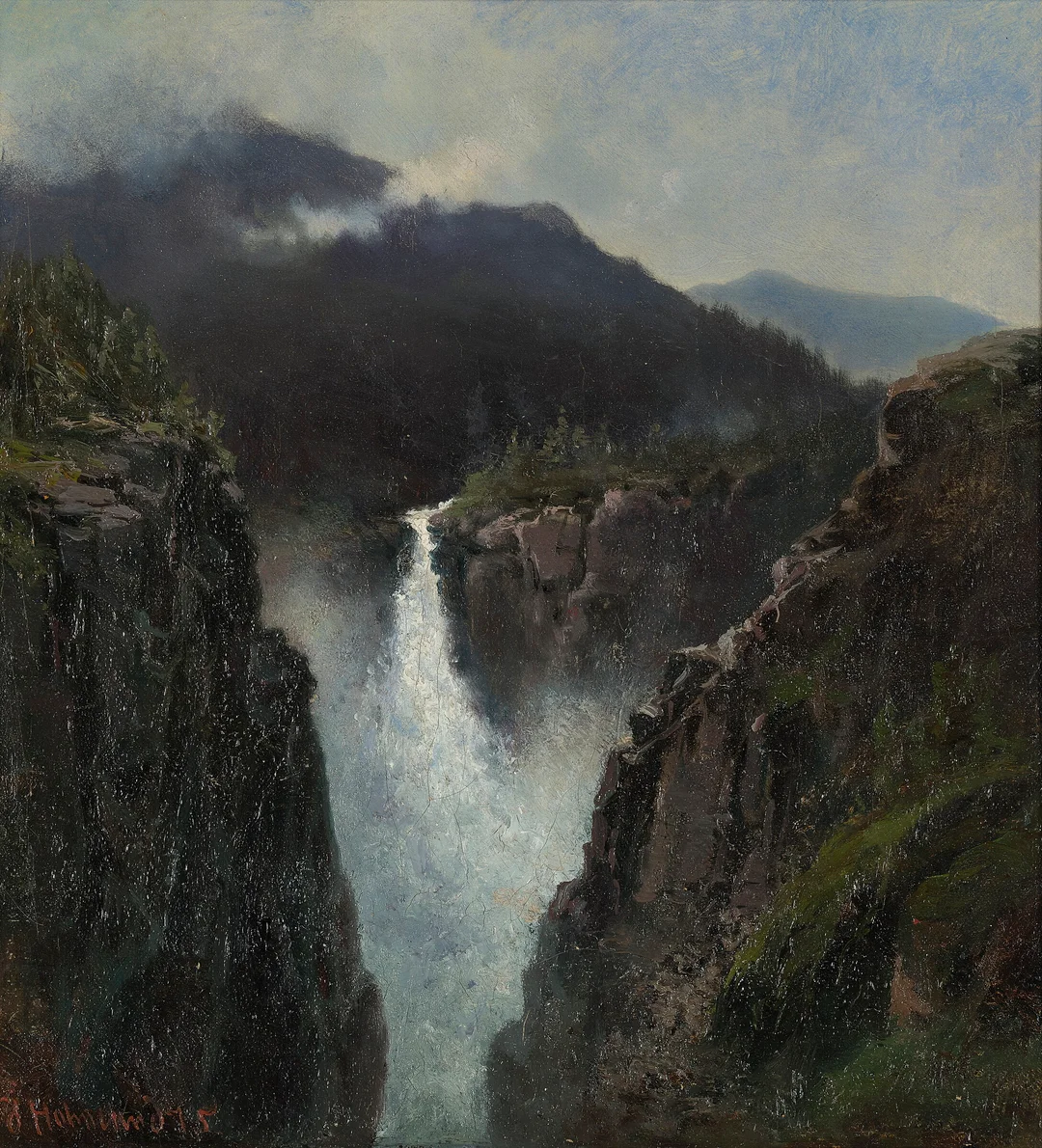 Holmlund, Josefina — Rjukanfossen, 1875 — Kunst/Maleri — Blomqvist
