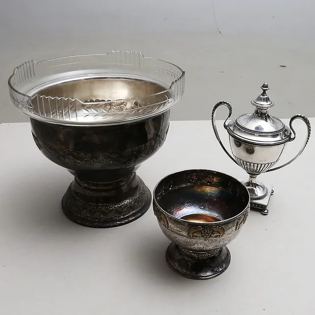 NYSILVER, 3 delar, bl.a. GAB, 1900-tal.