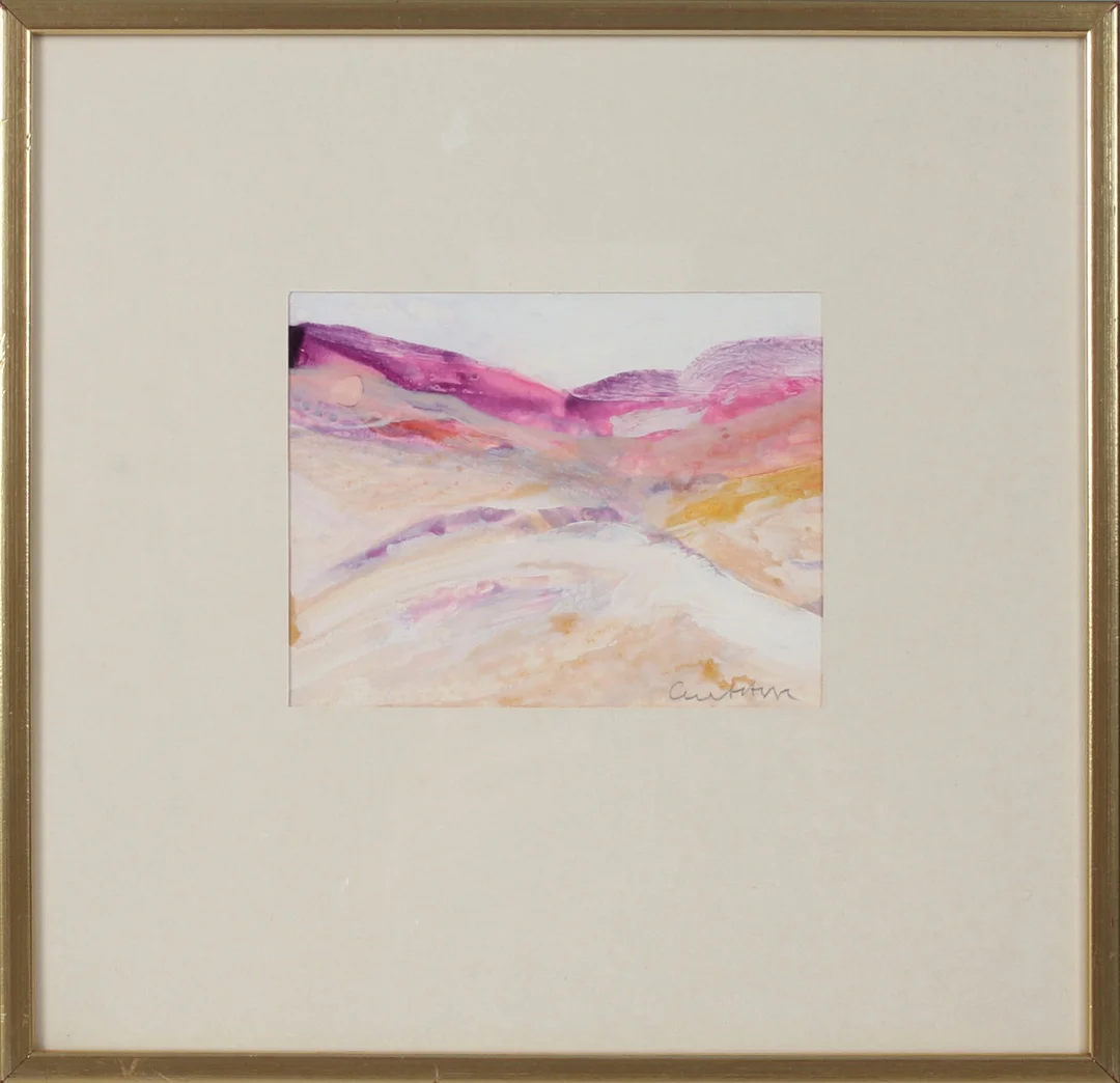 CURT AGGE. Landskapsmotiv, gouache, signerad. — Paintings — Stadsauktion Sundsvall