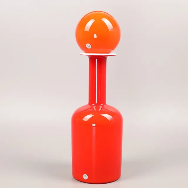 OTTO BAUER. Karaff med propp, glas, Holmegaard, Danmark, 1900-talets andra hälft.