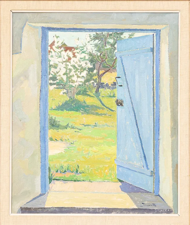 TORBJÖRN ZETTERHOLM (1921–2007). "Sörens dörr, Öland, 1949", olja på duk, signerad.