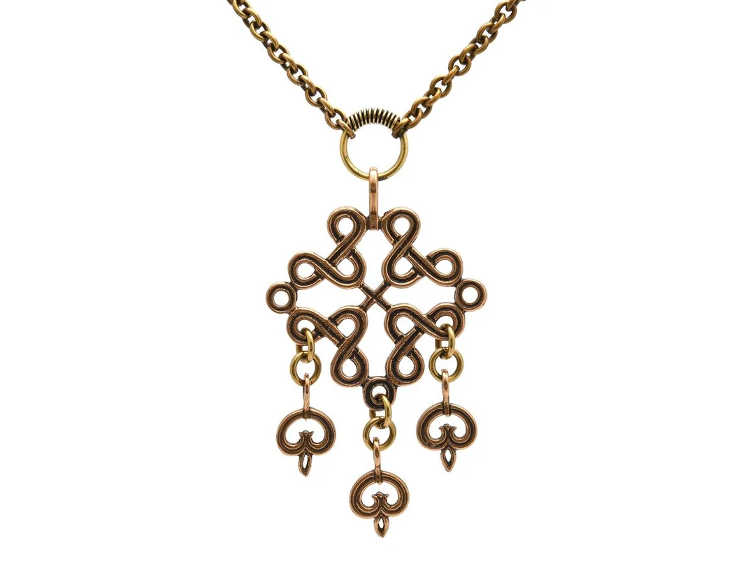 KALEVALA KORU, collier, brons, Finland, längd 70 cm, vikt 29,8 g. — Smycken/Collier — Kaplans