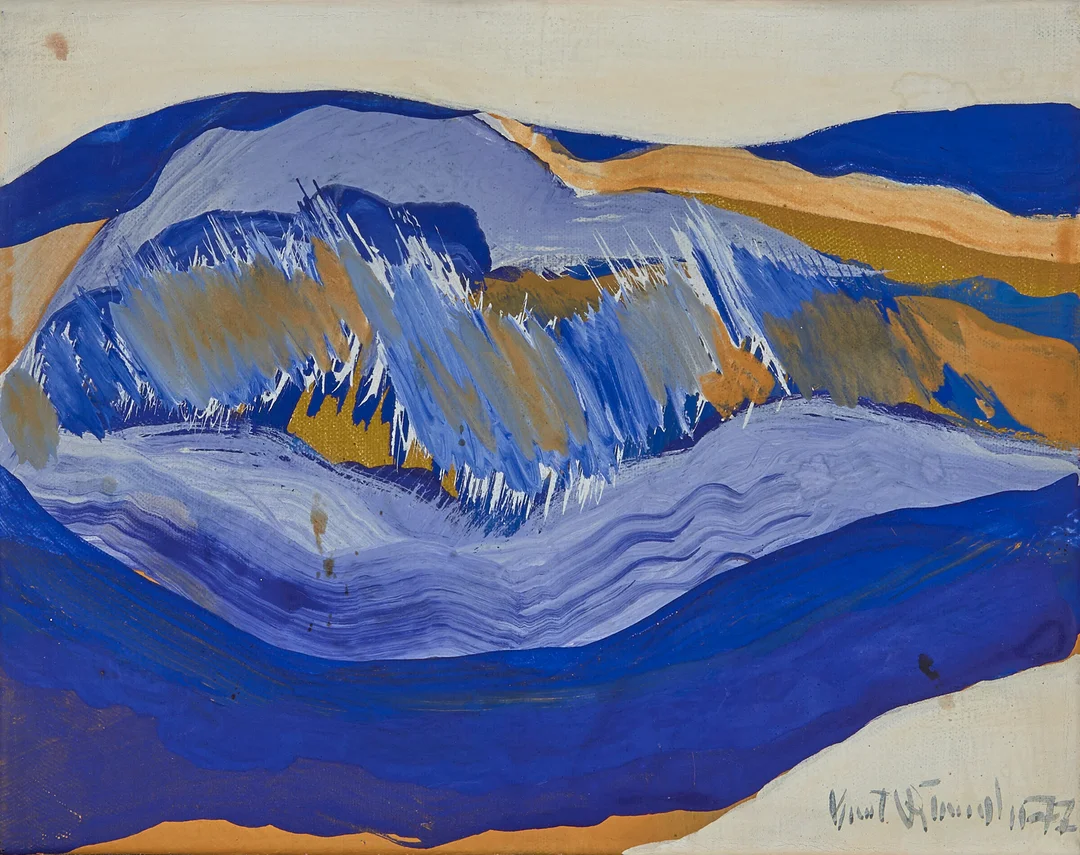 Rumohr, Knut — "Studie III" 1972 — Kunst/Maleri — Blomqvist