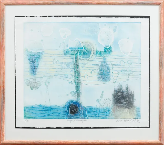 SHOICHI HASEGAWA. "Voyage Oninique", färgetsning, signerad och numrerad 103/110.