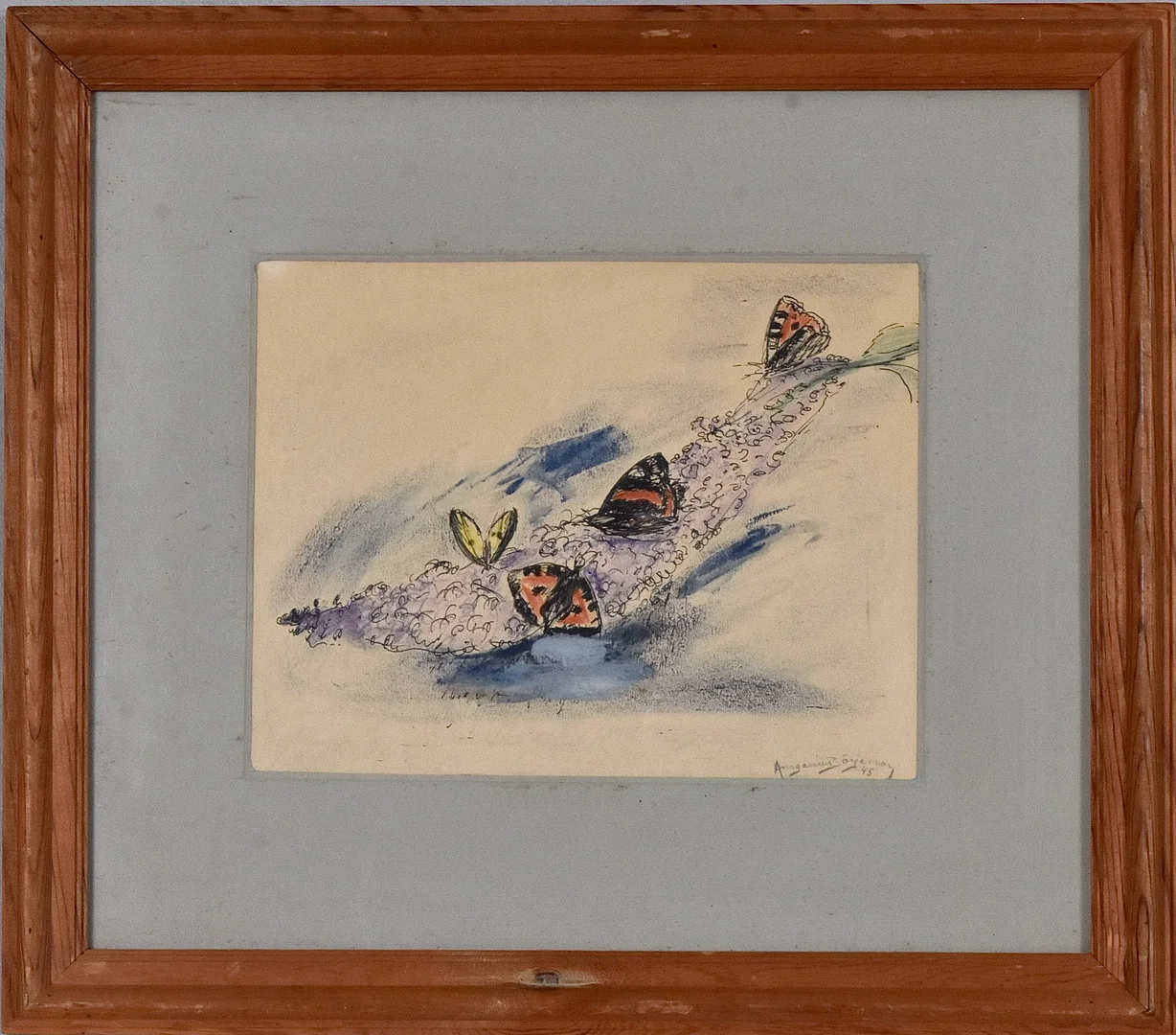 ANSGARIUS BÖRJESSON. Pastell. — Paintings — Halmstads Auktionskammare