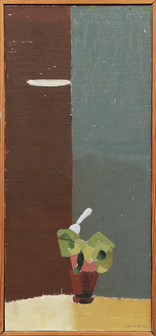 SIGFRID SÖDERGREN. OLJA, på pannå, signerad.