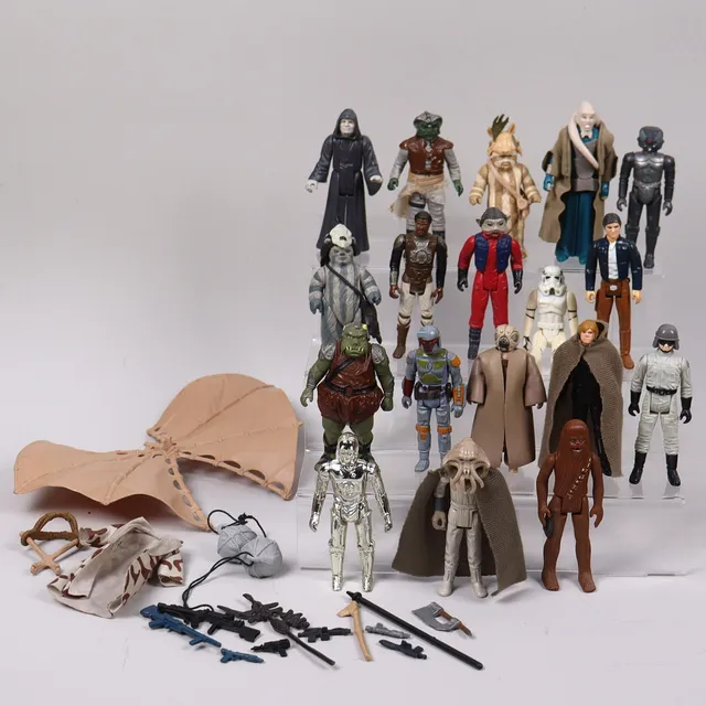 STAR WARS, figurer, Kenner, 1970/80-tal, 18 st.