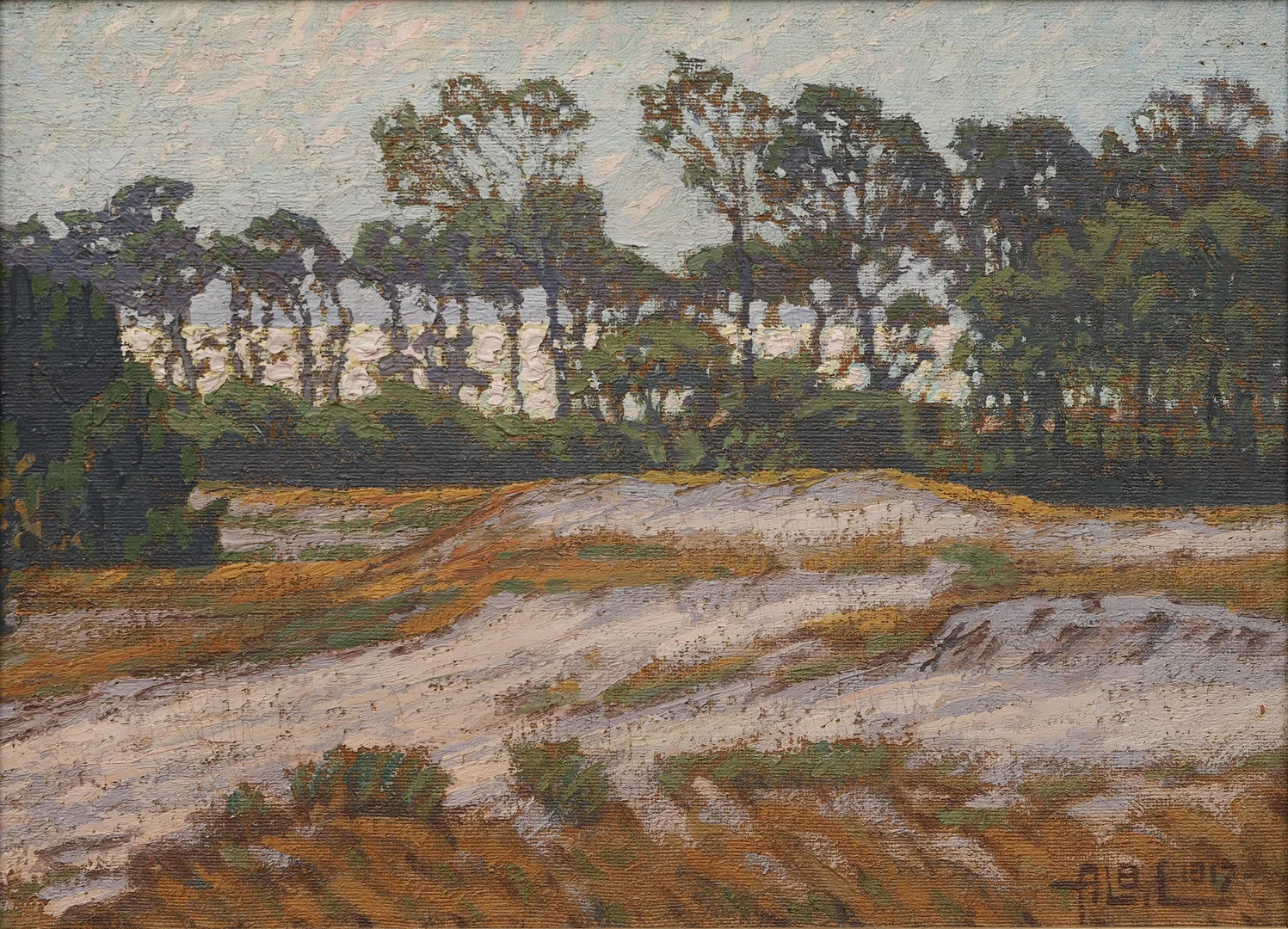 ALBERT LARSEN. Skogsbryn, olja på duk, signerad och daterad 1917. — Paintings — Crafoord Auktioner Malmö