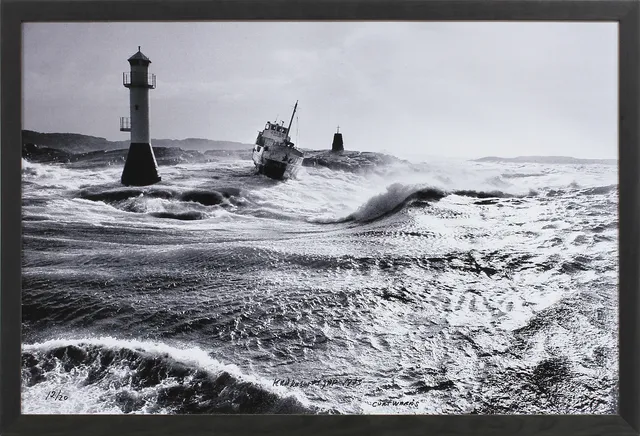 CURT WARÅS. "Kråkesunds gap 1973", fotografi, signerad och numrerad 12/20.